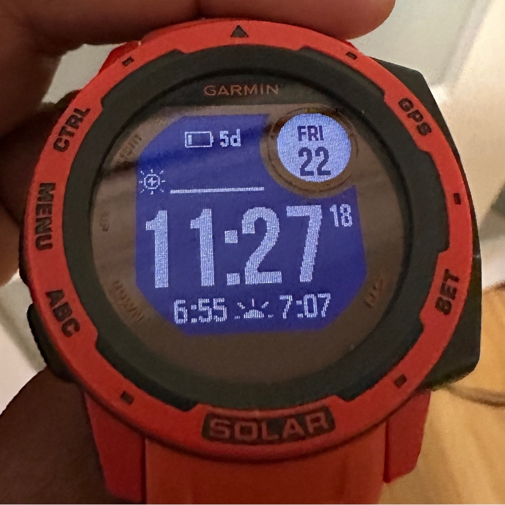 Lightly used Garmin Instinct Solar